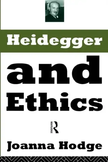 Cover of Heidegger and Ethics
