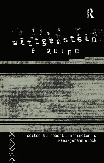 Cover of Wittgenstein and Quine