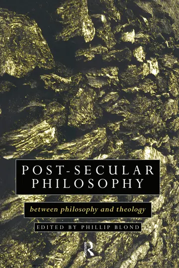 Cover of Post-Secular Philosophy