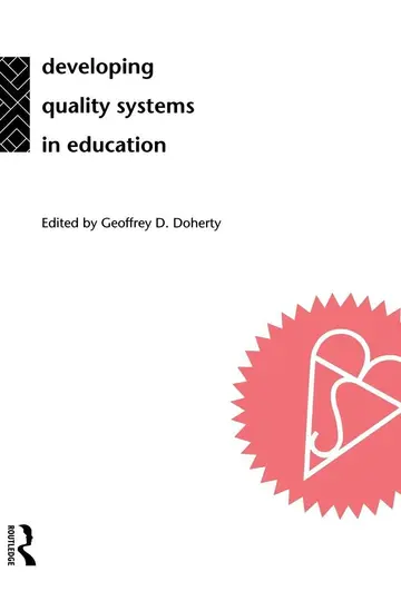 Cover of Developing Quality Systems in Education