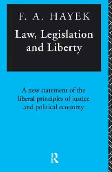 Cover of Law, Legislation and Liberty