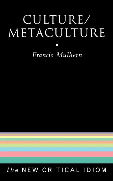 Cover of Culture/Metaculture