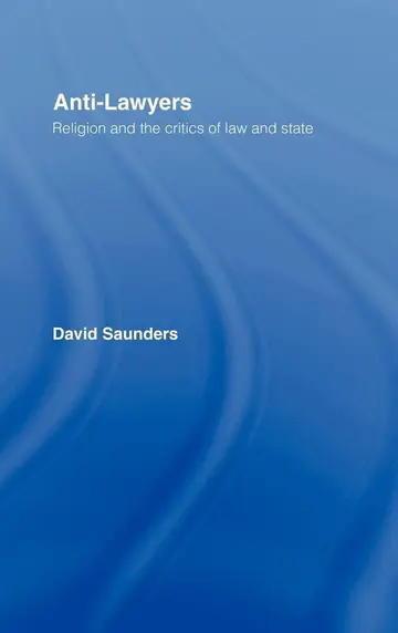 Cover of Anti-Lawyers