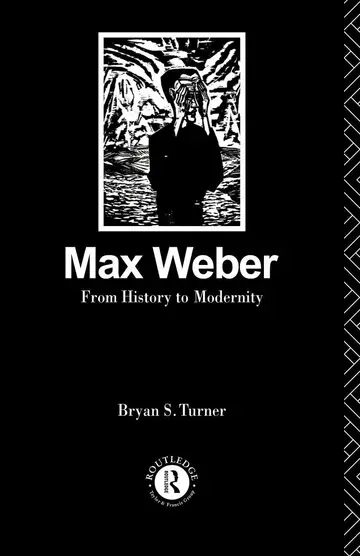 Cover of Max Weber from History to Modernity