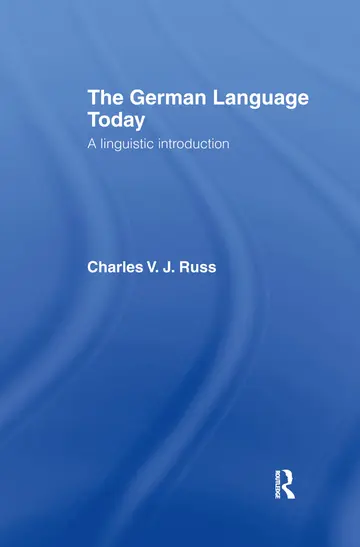 Cover of The German Language Today