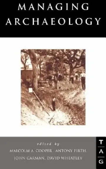 Cover of Managing Archaeology
