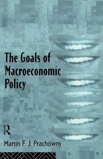 Cover of The Goals of Macroeconomic Policy