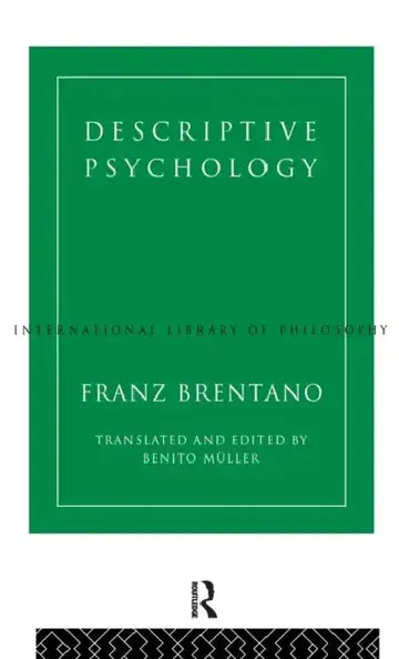 Cover of Descriptive Psychology