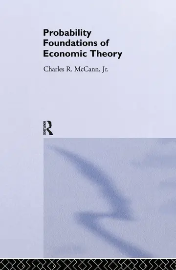 Cover of Probability Foundations of Economic Theory