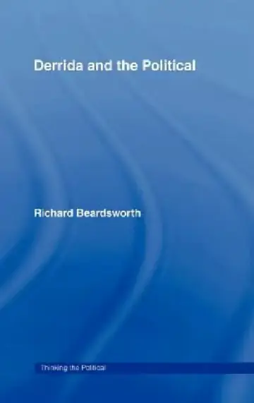 Cover of Derrida and the Political