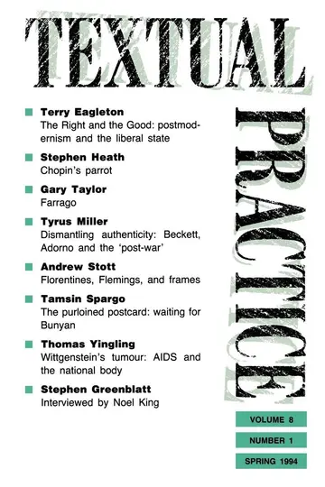 Cover of Textual Practice (008)