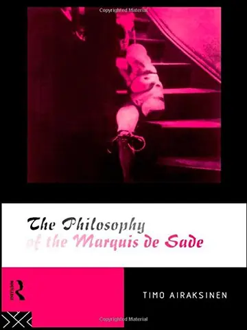 Cover of The Philosophy of the Marquis de Sade