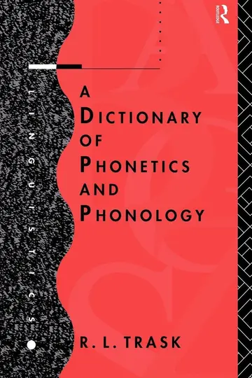 Cover of A Dictionary of Phonetics and Phonology