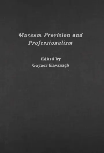 Cover of Museum Provision and Professionalism