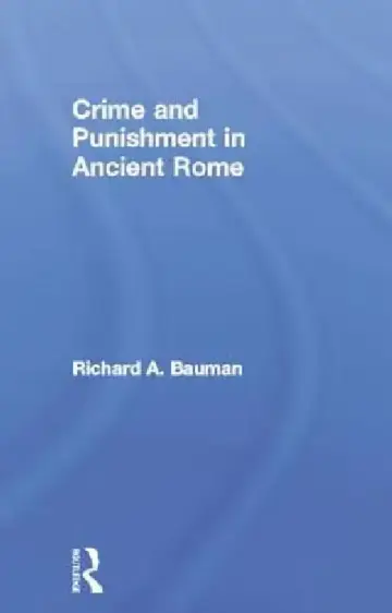 Cover of Crime and Punishment in Ancient Rome