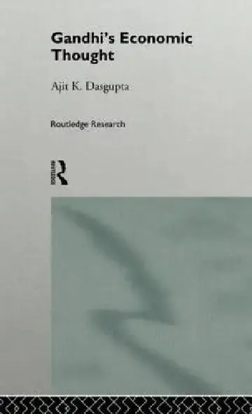 Cover of Gandhi's Economic Thought