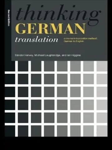 Cover of Thinking German Translation
