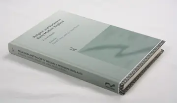 Cover of Religion and Society in Early Modern England