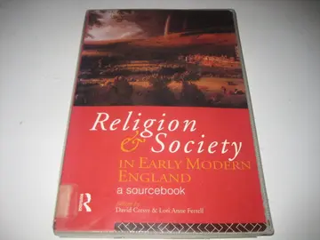 Cover of Religion and Society in Early Modern England