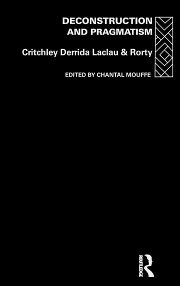 Cover of Deconstruction and Pragmatism