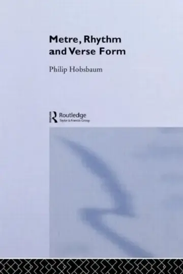 Cover of Metre, Rhythm and Verse Form