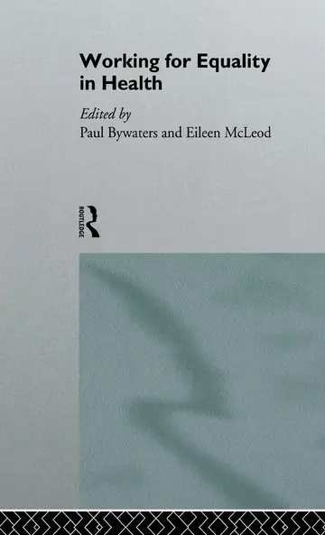 Cover of Working for Equality in Health