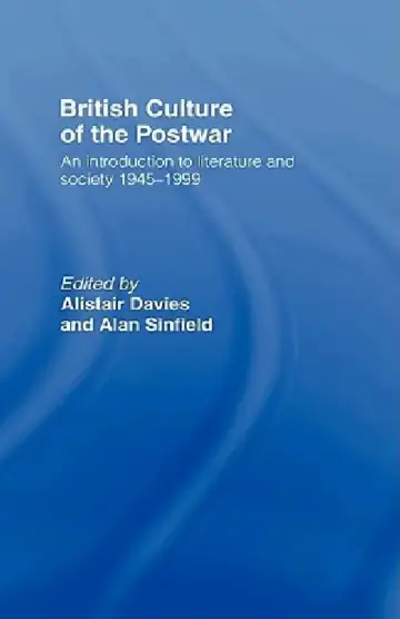 Cover of British Culture of the Post-War