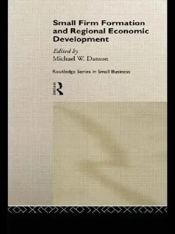 Cover of Small Firm Formation and Regional Economic Development