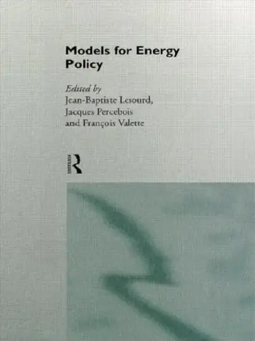 Cover of Models for Energy Policy