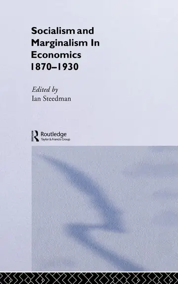 Cover of Socialism and Marginalism in Economics
