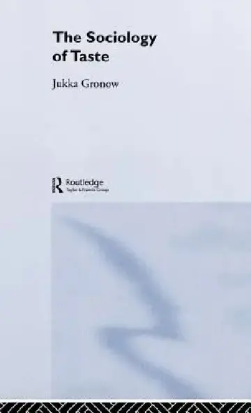 Cover of The Sociology Of Taste