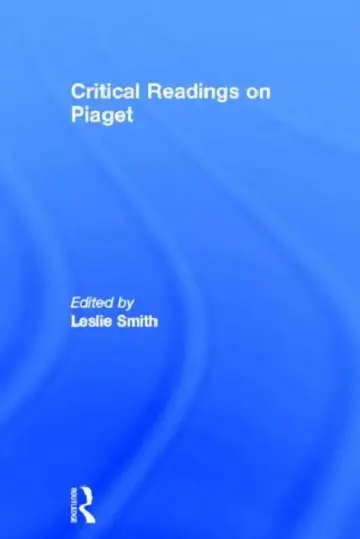 Cover of Critical Readings on Piaget