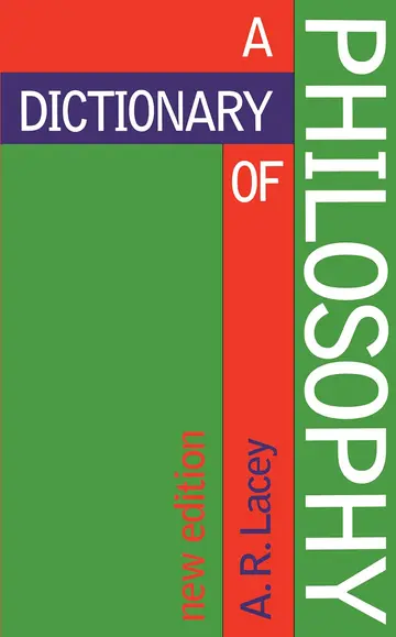 Cover of Dictionary of Philosophy