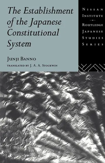Cover of Establishment of the Japanese Constitutional System