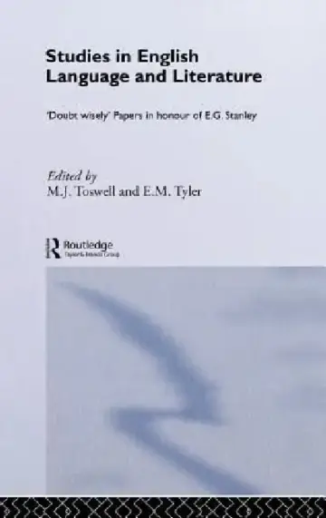 Cover of Studies in English Language and Literature
