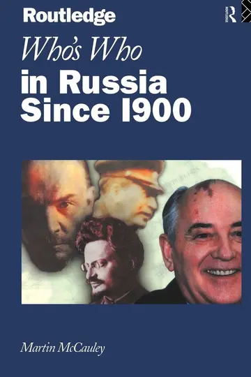 Cover of Who's Who in Russia Since 1900