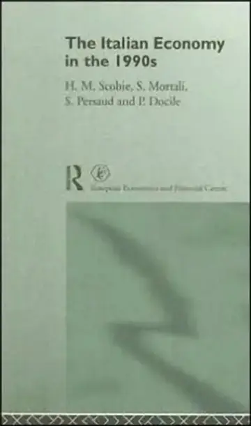 Cover of The Italian Economy in the 1990s