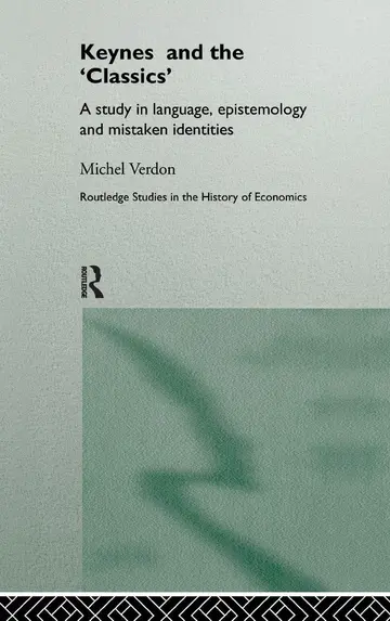 Cover of Keynes and the 'Classics'