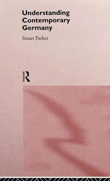 Cover of Understanding Contemporary Germany