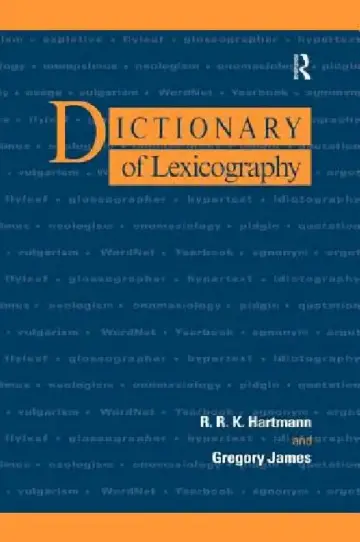 Cover of Dictionary of Lexicography
