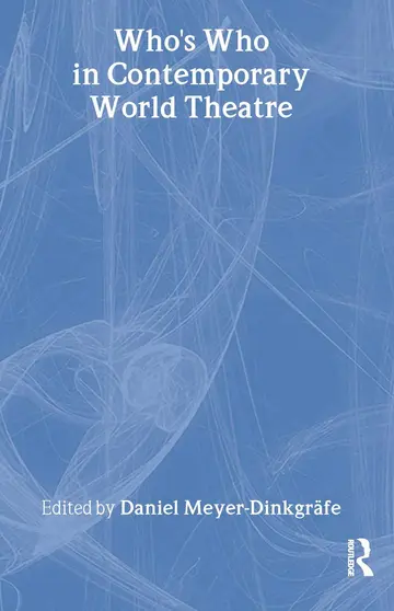 Cover of Who's Who in Contemporary World Theatre