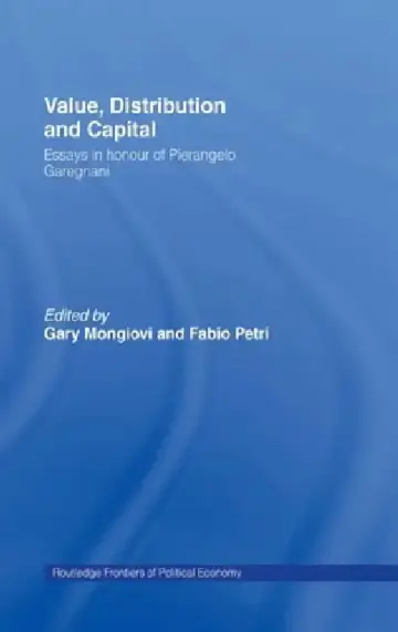 Cover of Value, Distribution and Capital