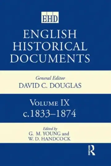 Cover of English Historical Documents,1833-1874