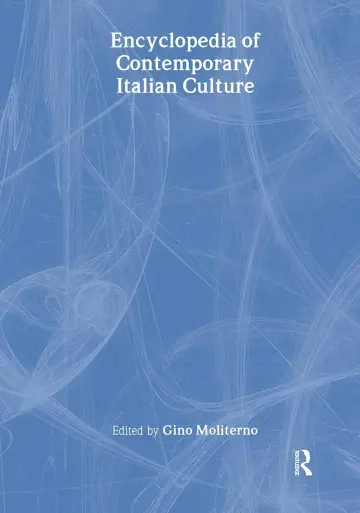 Cover of Encyclopedia of Contemporary Italian Culture