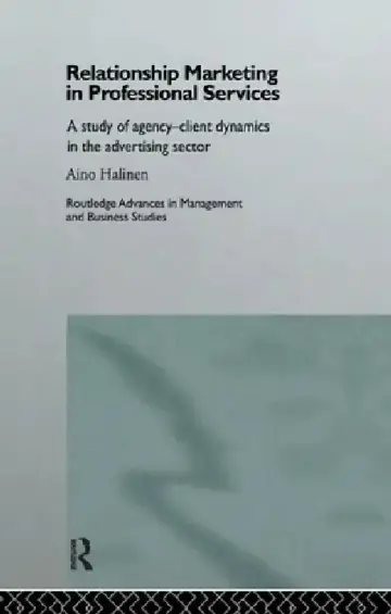Cover of Relationship Marketing in Professional Services