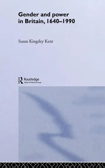 Cover of Gender and Power in Britain, 1640-1990