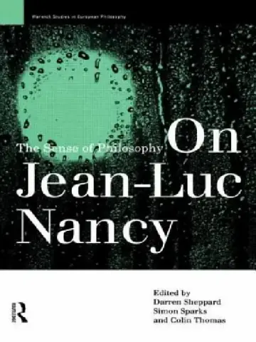 Cover of On Jean-Luc Nancy