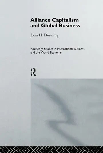 Cover of Alliance Capitalism and Global Business