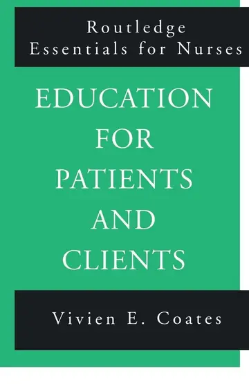 Cover of Education for Patients and Clients