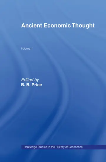 Cover of Ancient Economic Thought (1)
